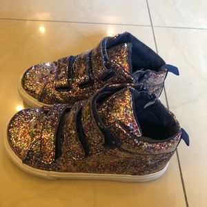Girls Multi color glitter sneakers size 11